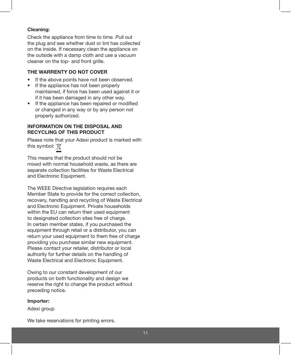 Melissa ide line 770-056 User Manual | Page 11 / 17