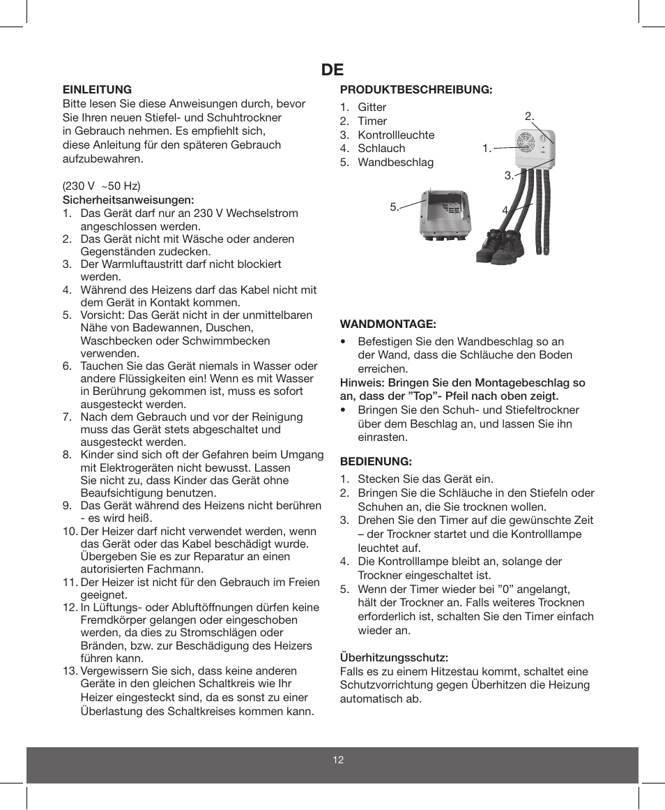 Melissa ide line 770-056 User Manual | Page 12 / 17