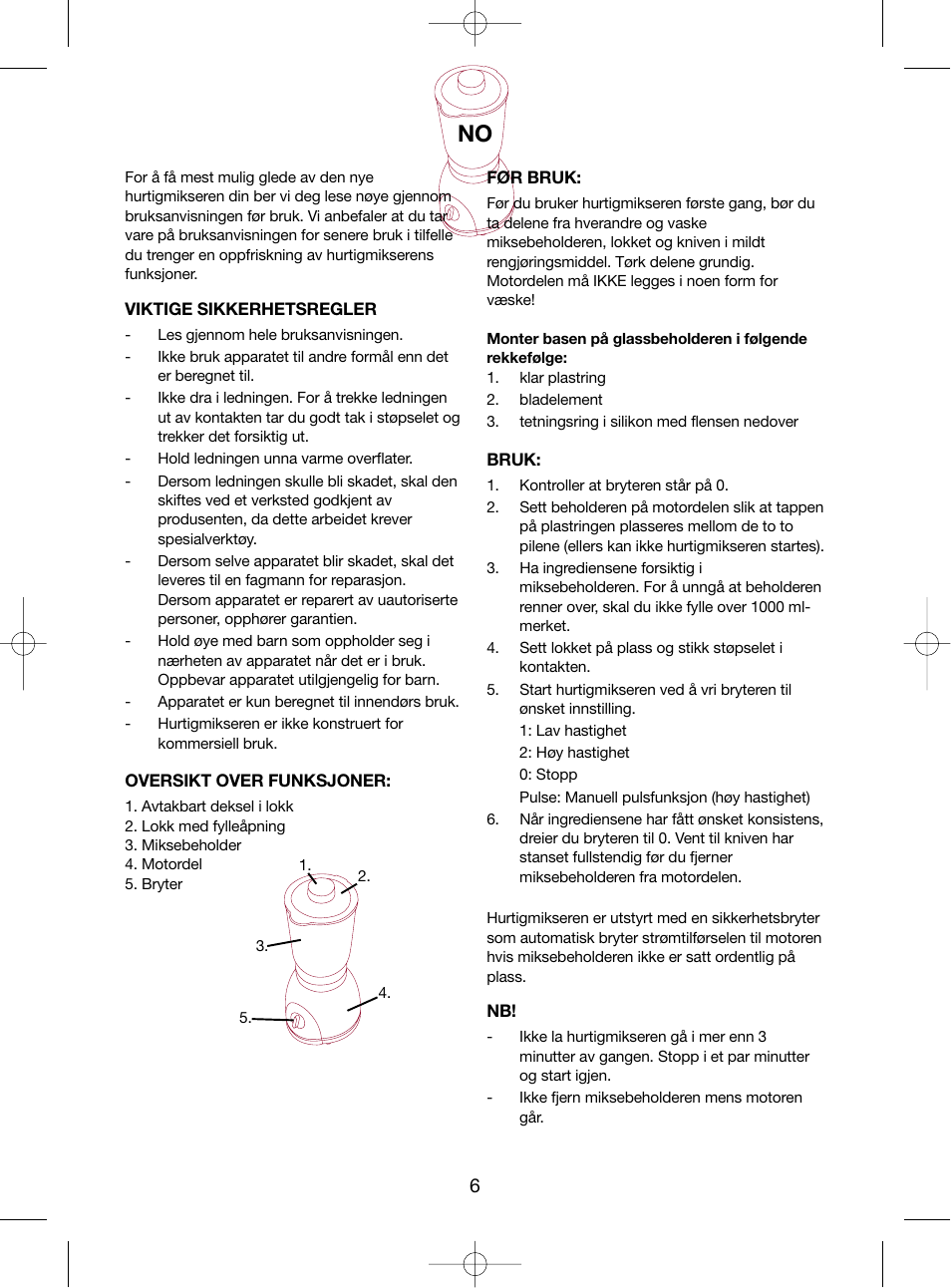 Melissa 246-012 User Manual | Page 6 / 18