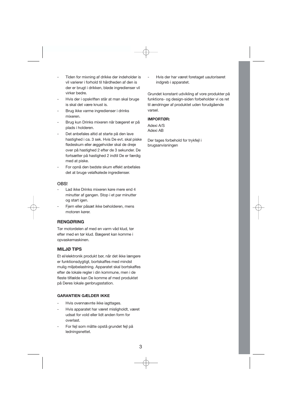 Melissa Drink Mixer 246-002 User Manual | Page 3 / 19