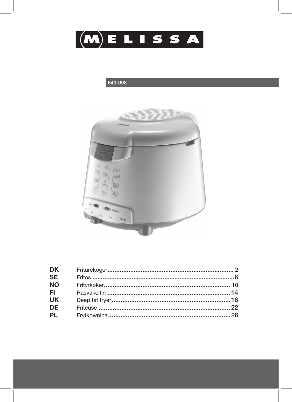 Melissa 643-098 User Manual | 30 pages