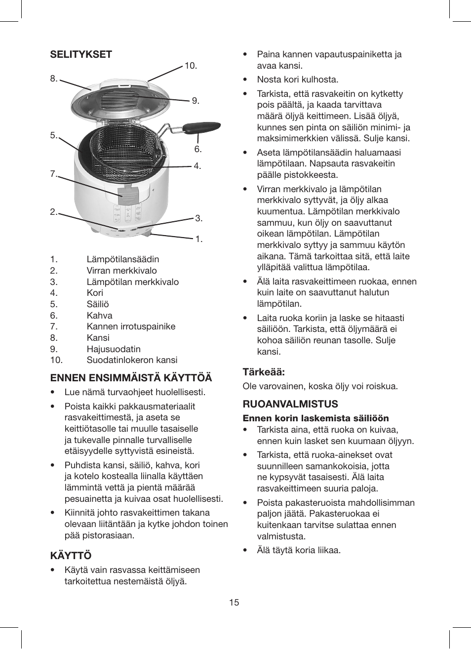 Melissa 643-098 User Manual | Page 15 / 30
