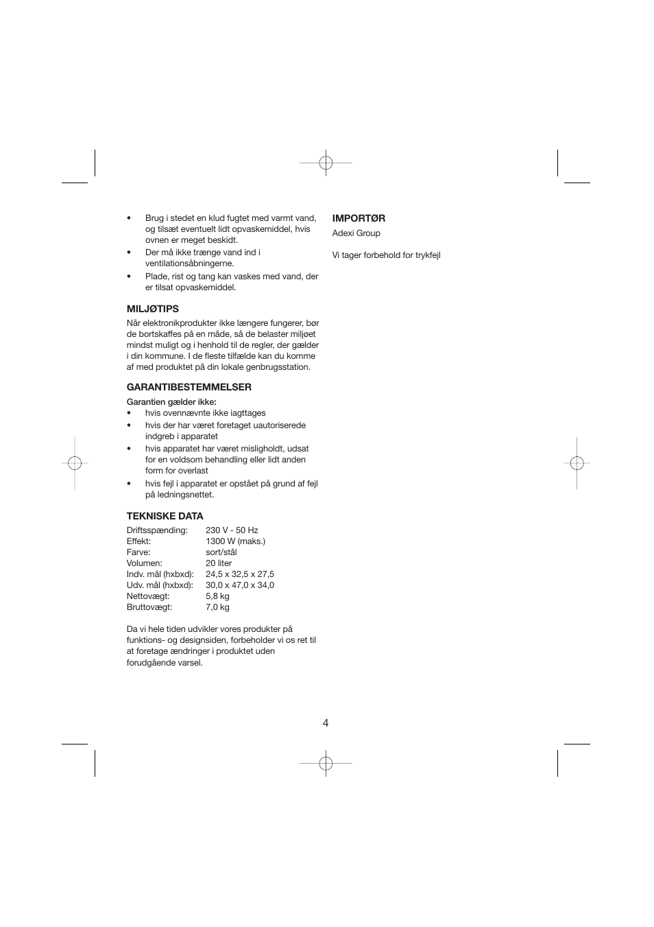 Melissa Maxi Oven 251-003 User Manual | Page 4 / 26