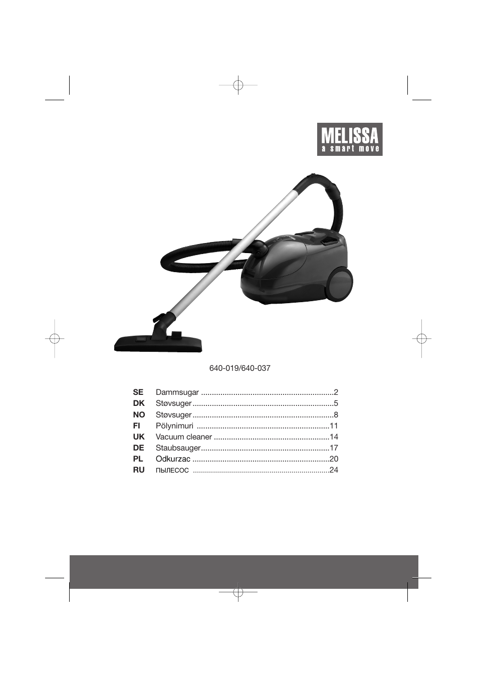 Melissa 640-019 User Manual | 27 pages
