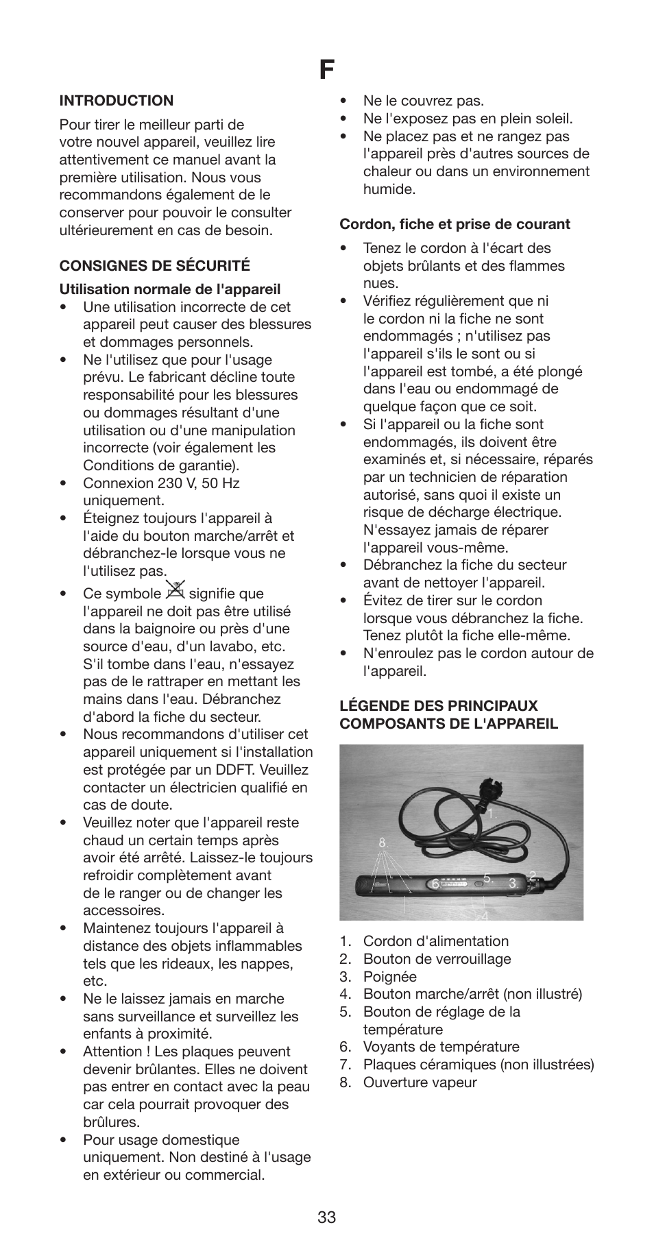 Melissa Hair Straightener 235-018 User Manual | Page 33 / 51