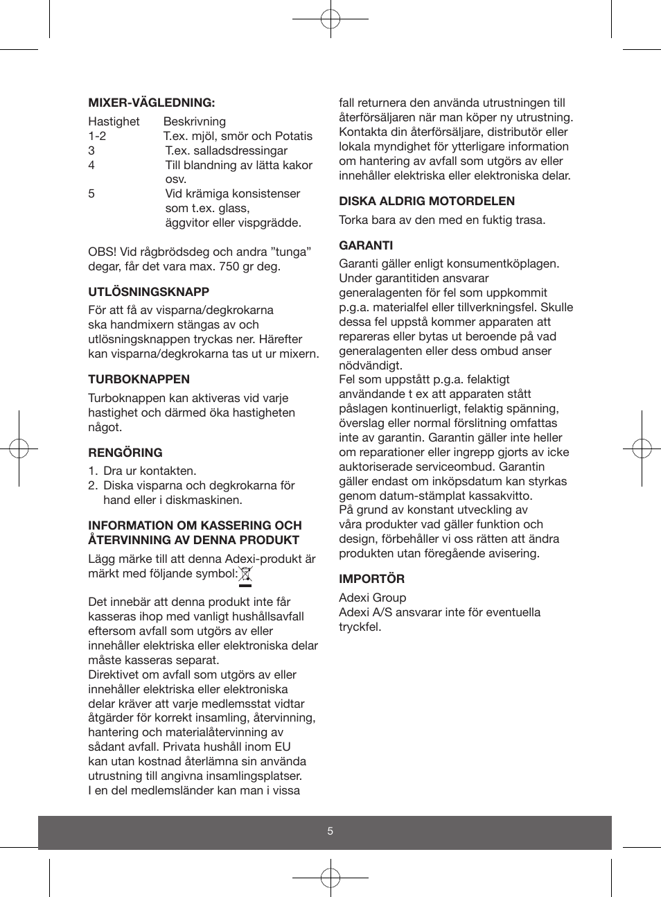 Melissa 646-049 User Manual | Page 5 / 16
