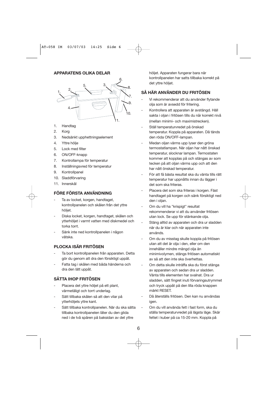 Melissa 243-009 User Manual | Page 6 / 29