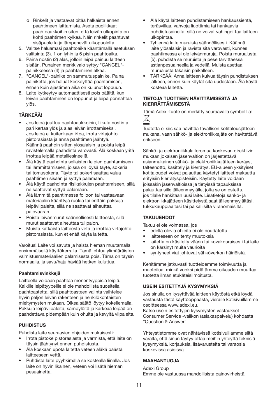 Melissa 643-201 User Manual | Page 11 / 20