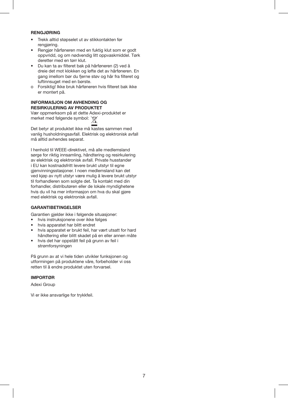 Melissa 235-002 User Manual | Page 7 / 17