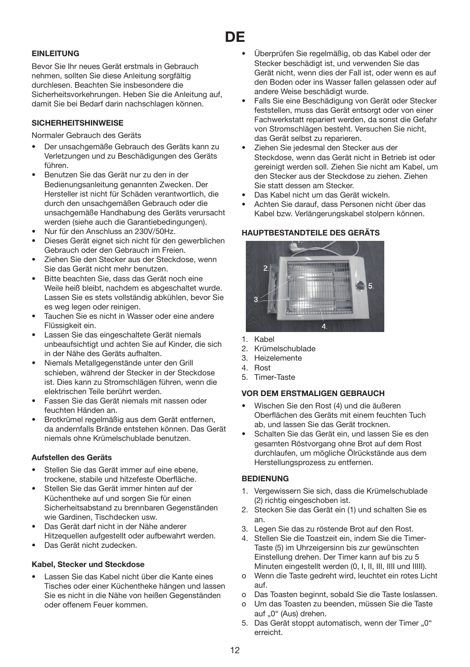 Melissa 643-075 User Manual | Page 12 / 15