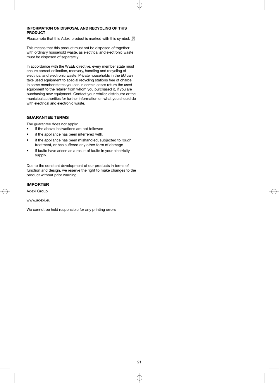 Melissa ide line 753-097 User Manual | Page 21 / 21