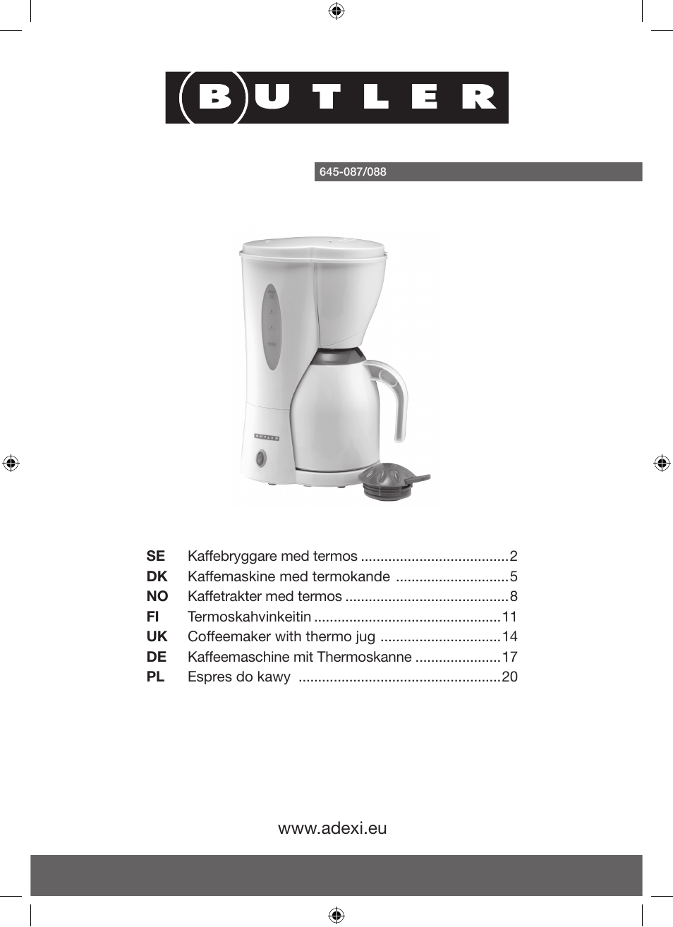 Melissa 645-088 User Manual | 23 pages