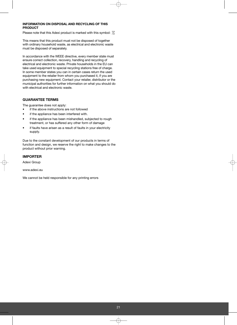 Melissa 653-067 User Manual | Page 21 / 33