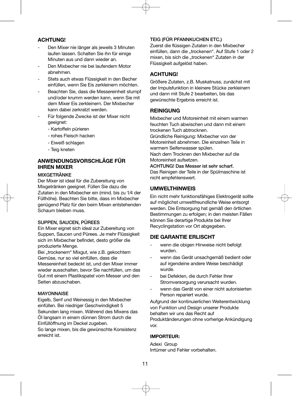 Melissa 746085 User Manual | Page 11 / 15