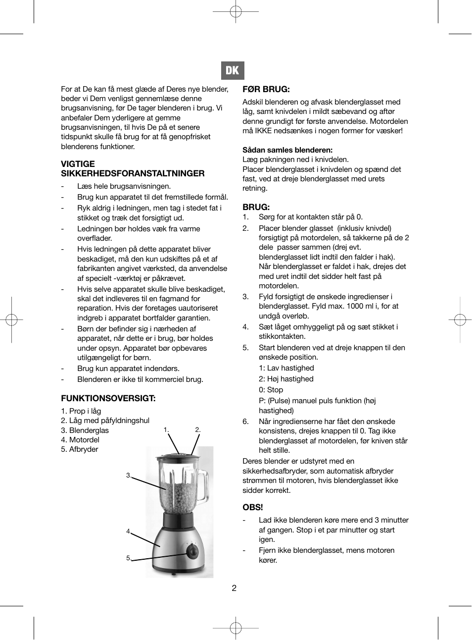 Melissa 746085 User Manual | Page 2 / 15