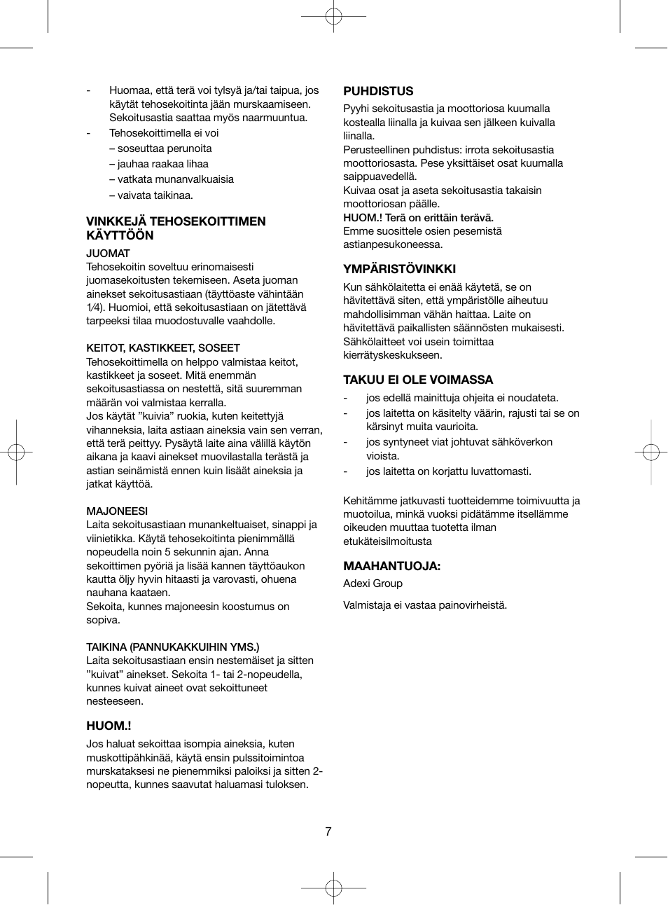 Melissa 746085 User Manual | Page 7 / 15