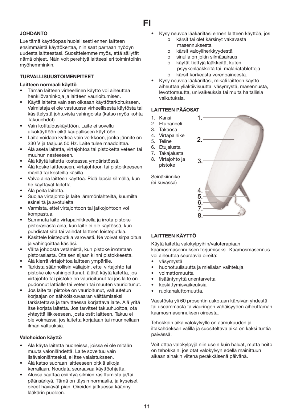 Melissa Wellness Lamp 237-002 User Manual | Page 11 / 22