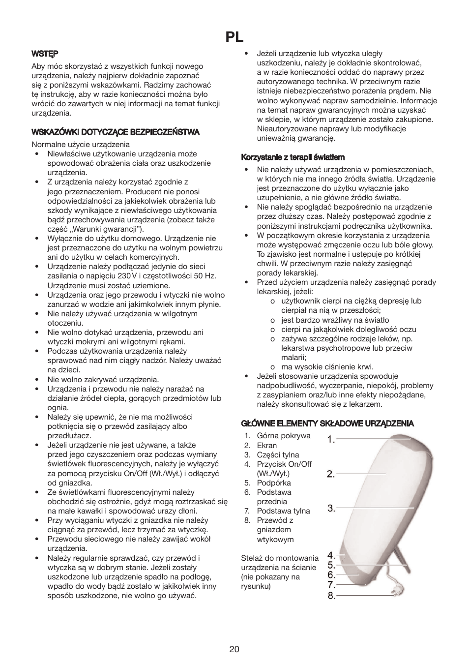 Melissa Wellness Lamp 237-002 User Manual | Page 20 / 22