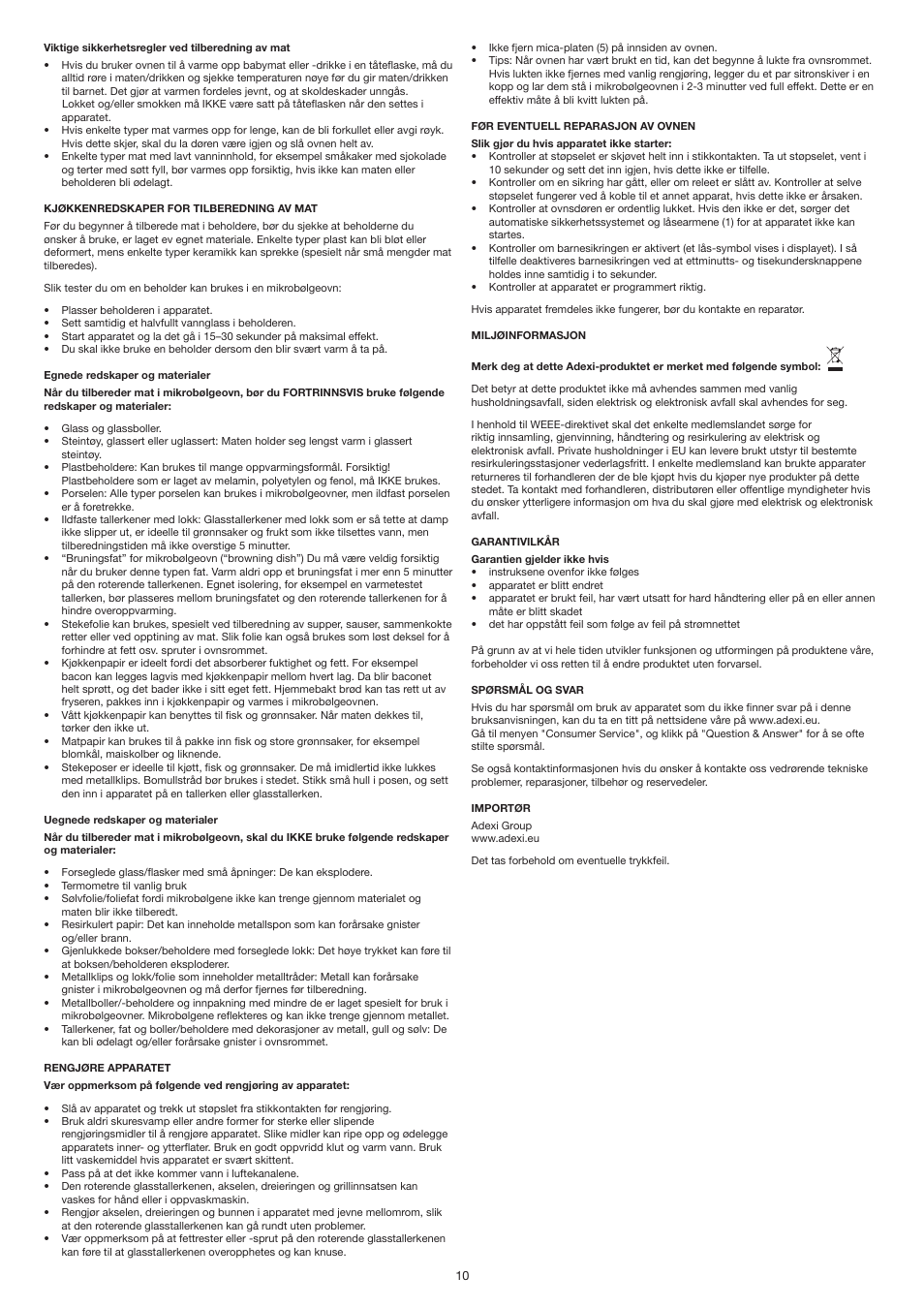 Melissa 253-023 User Manual | Page 10 / 30