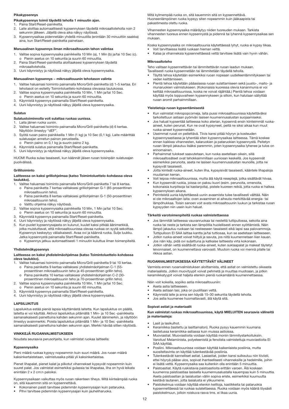 Melissa 253-023 User Manual | Page 12 / 30