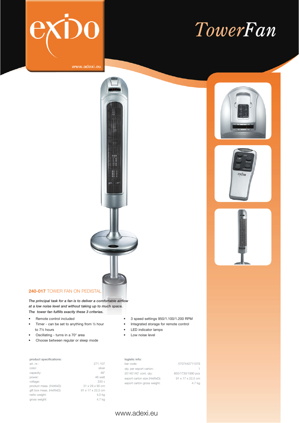 Melissa 271-107 User Manual | 1 page