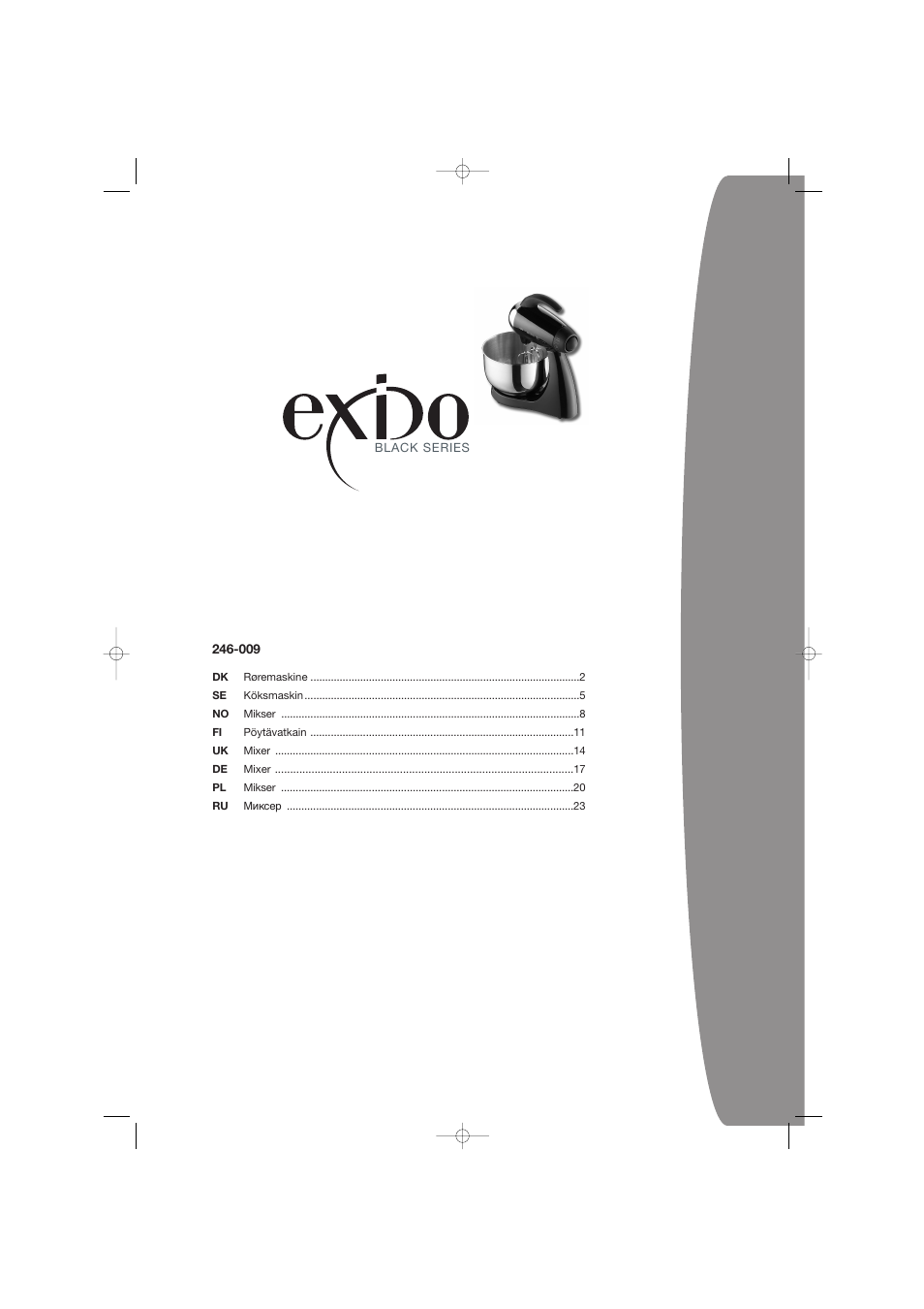 Melissa 246-009 User Manual | 28 pages