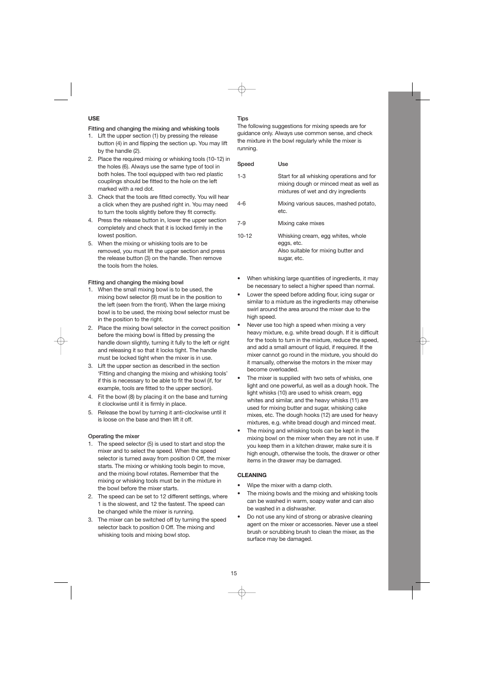 Melissa 246-009 User Manual | Page 15 / 28
