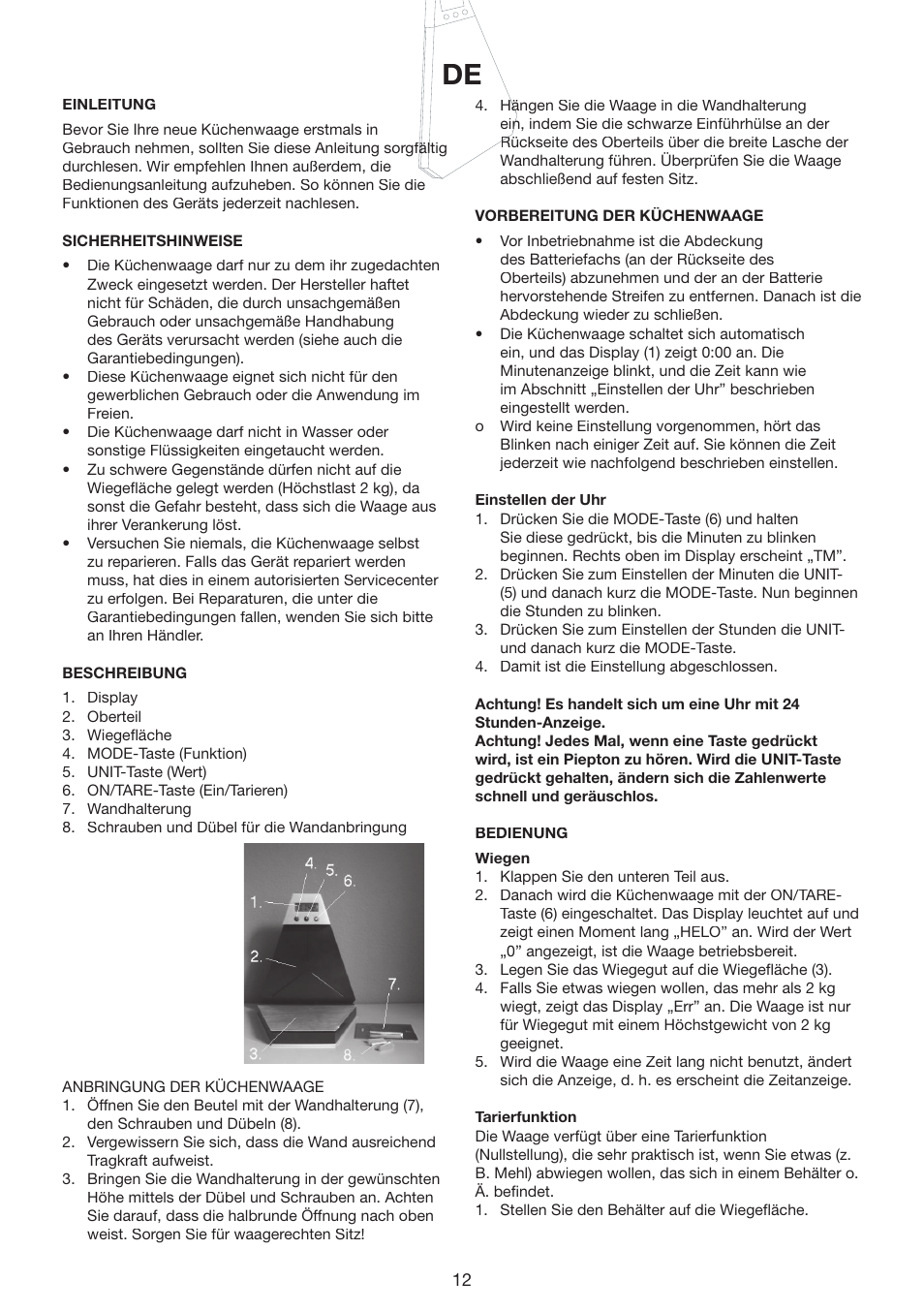 Melissa 246-021 User Manual | Page 12 / 17