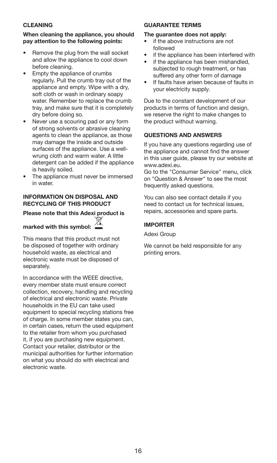 Melissa 243-056 User Manual | Page 16 / 23
