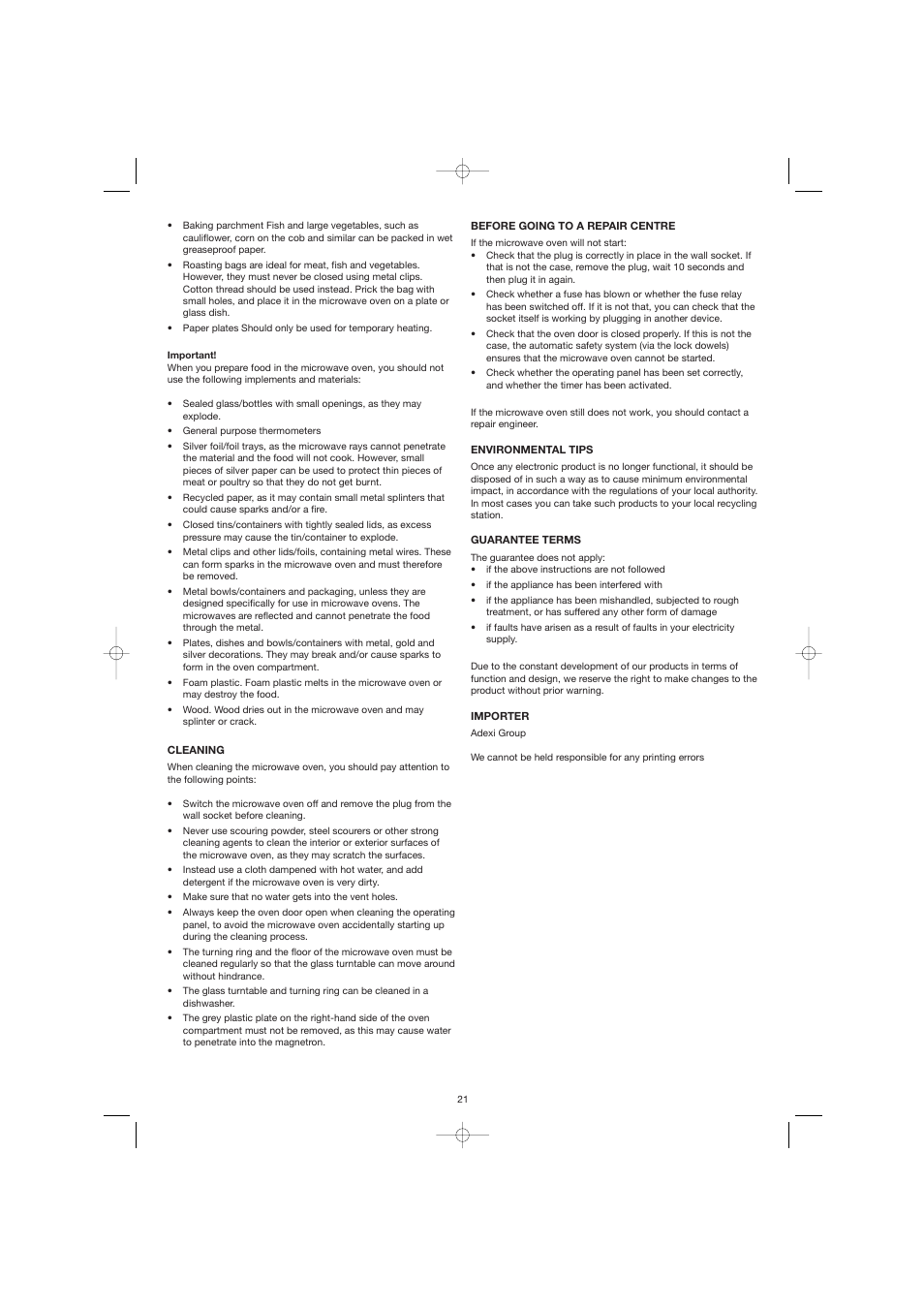 Melissa 753-082/083 User Manual | Page 21 / 34