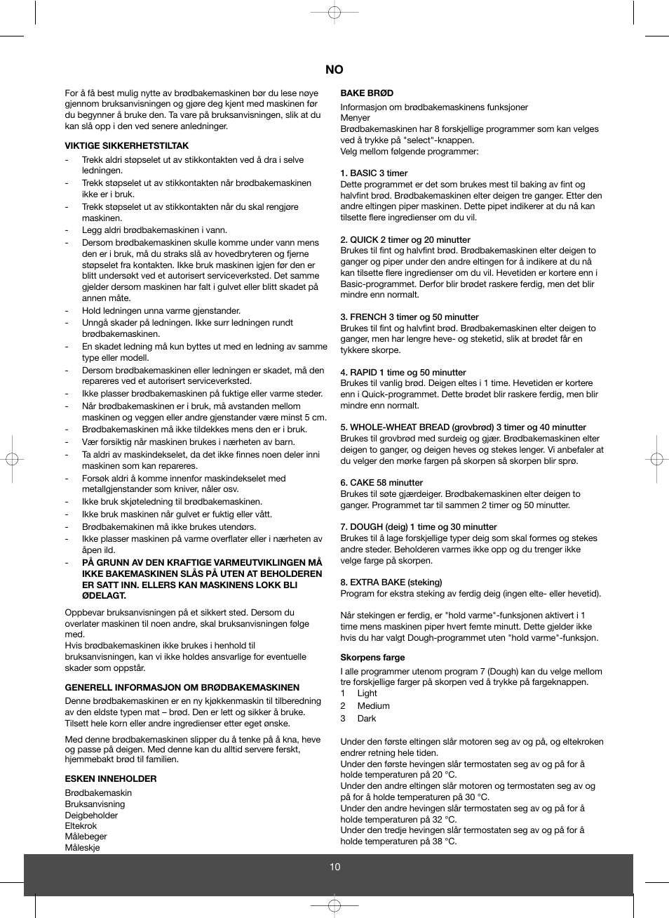 Melissa 643-032 User Manual | Page 10 / 34