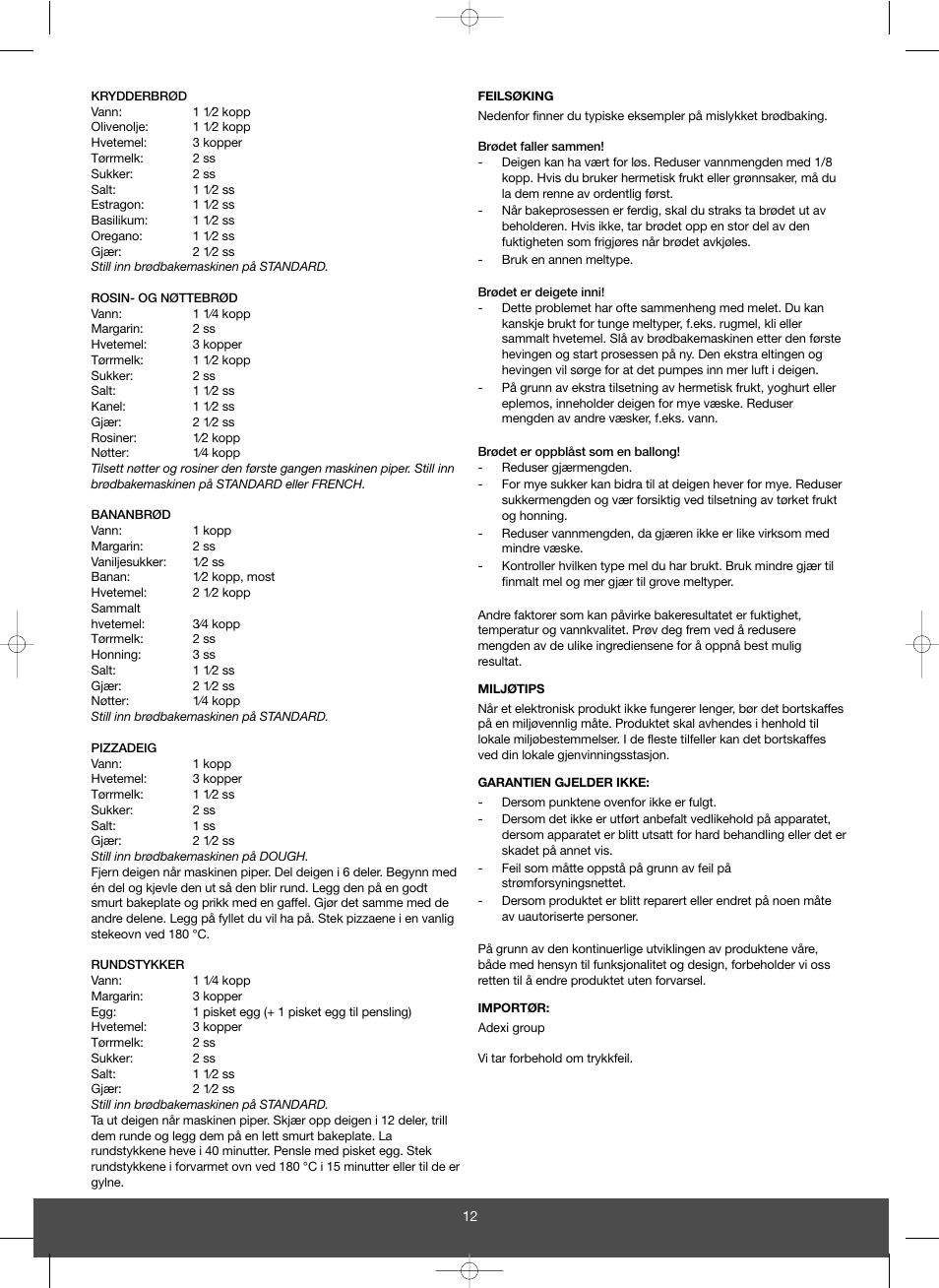 Melissa 643-032 User Manual | Page 12 / 34