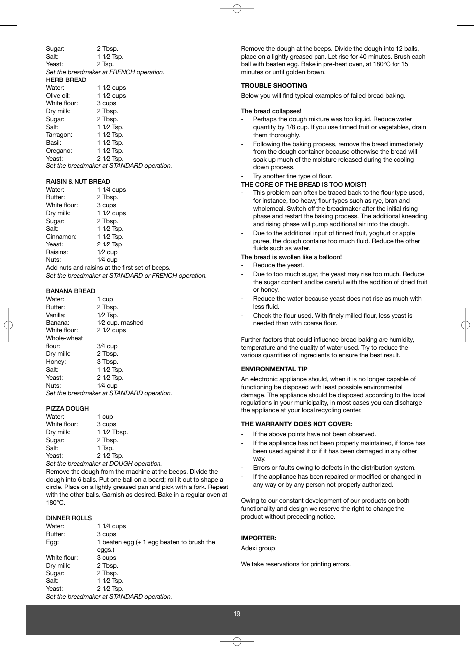 Melissa 643-032 User Manual | Page 19 / 34