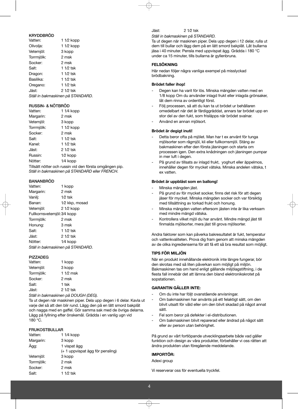 Melissa 643-032 User Manual | Page 4 / 34
