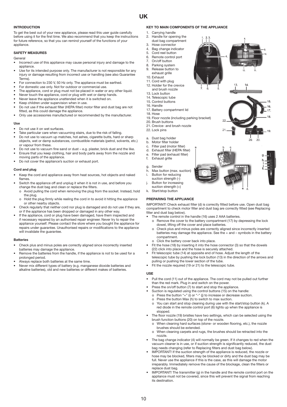 Melissa 240-015 User Manual | Page 10 / 16