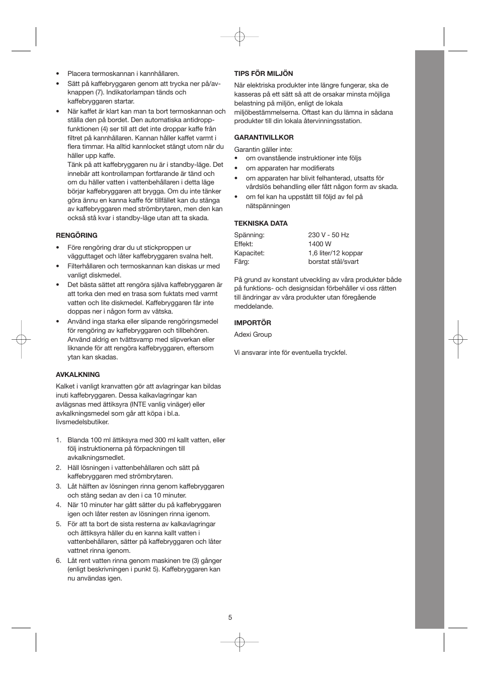 Melissa 245-040 User Manual | Page 5 / 18