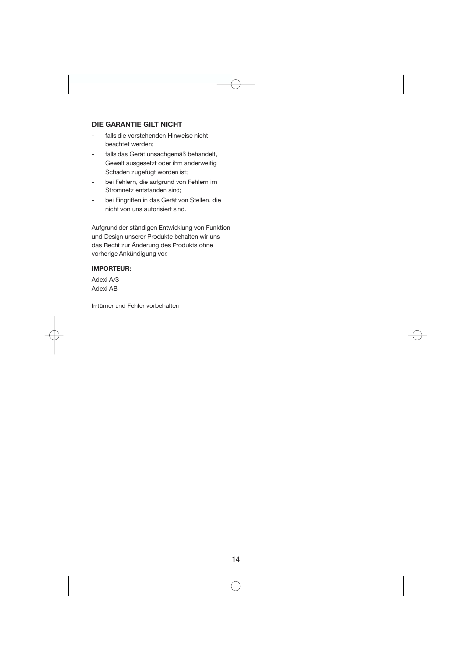 Melissa 246-006 User Manual | Page 14 / 20