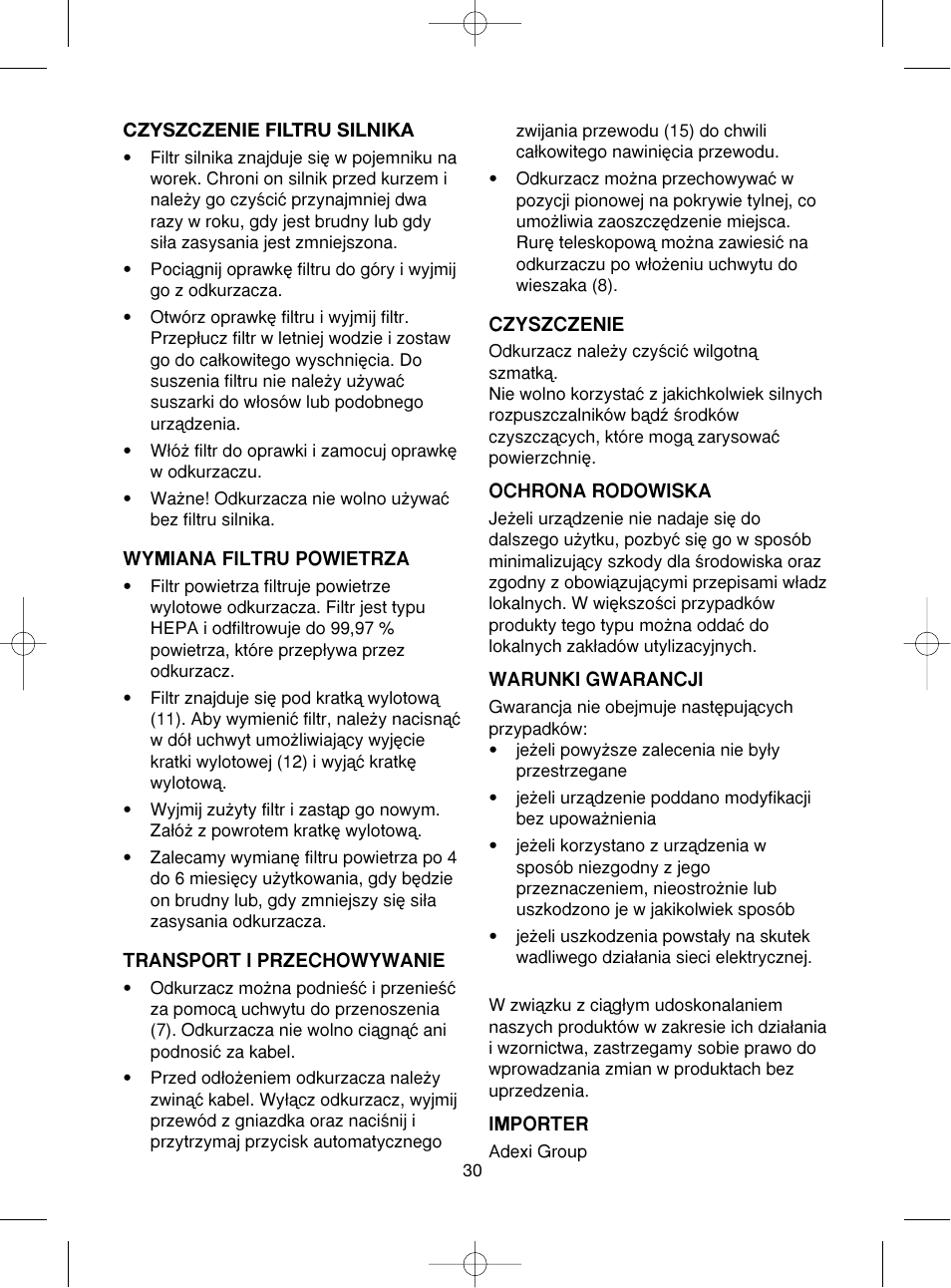 Melissa 640-062 User Manual | Page 30 / 37