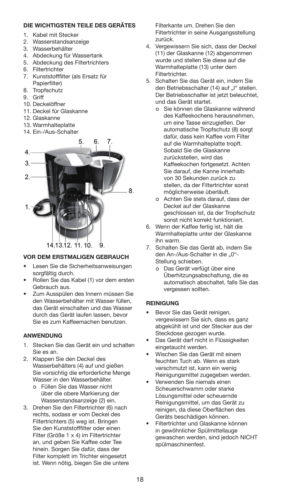 Melissa 645-104 User Manual | Page 18 / 24