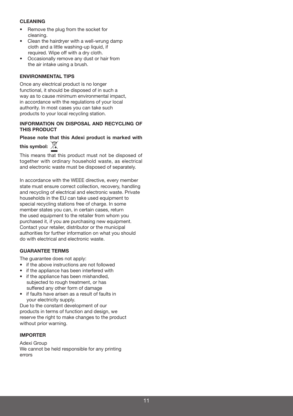 Melissa 635-102 User Manual | Page 11 / 18