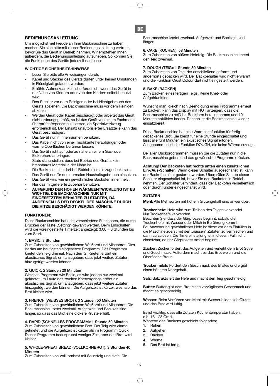 Melissa 743-066 User Manual | Page 16 / 25
