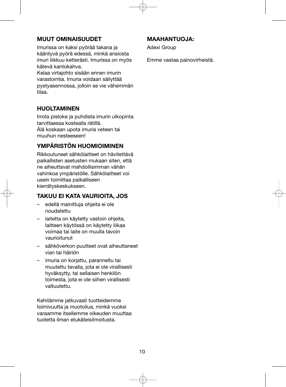 Melissa 240-001 User Manual | Page 10 / 24