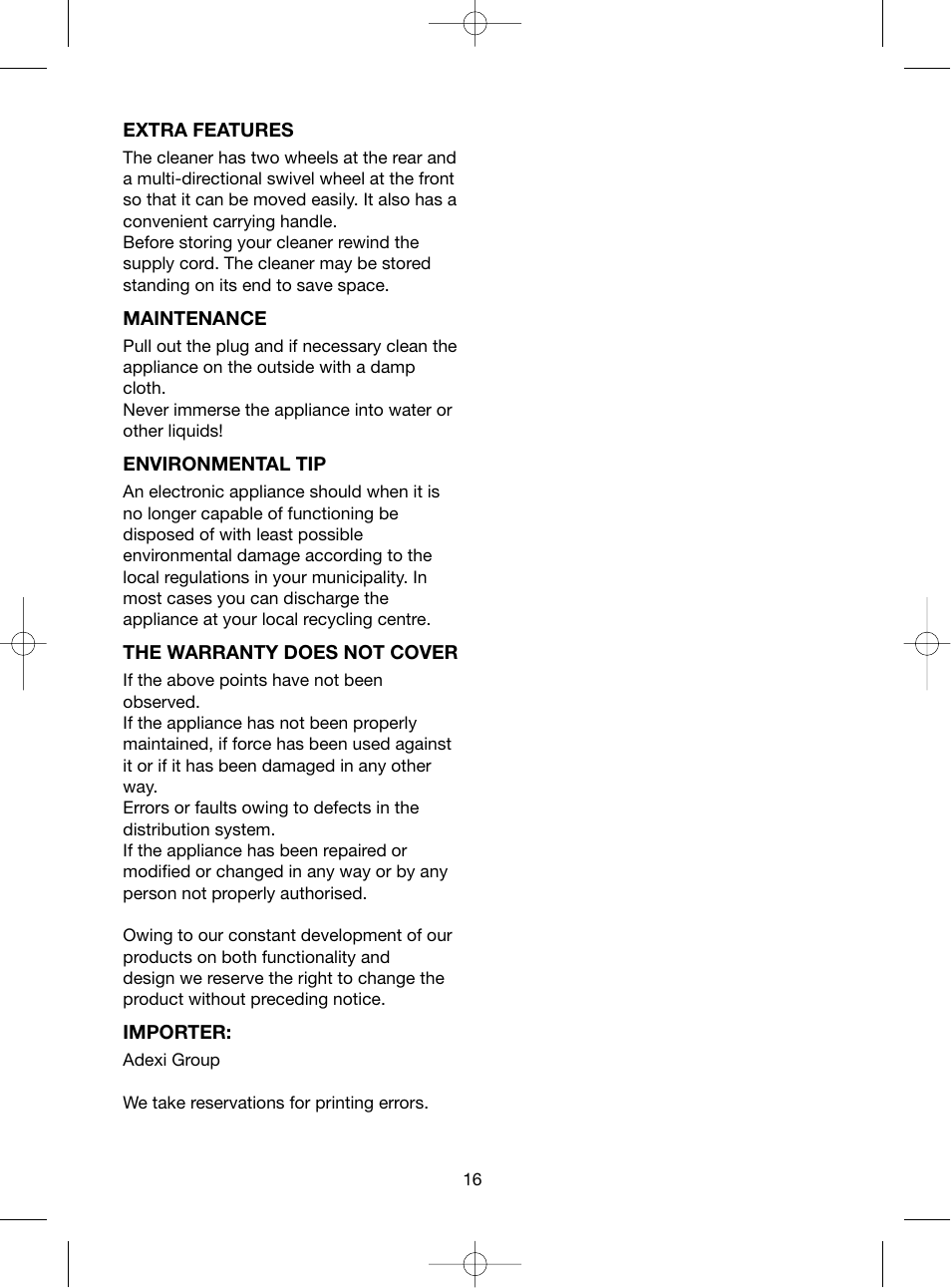 Melissa 240-001 User Manual | Page 16 / 24