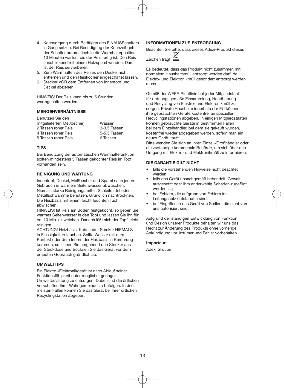 Melissa 643-039 User Manual | Page 13 / 16