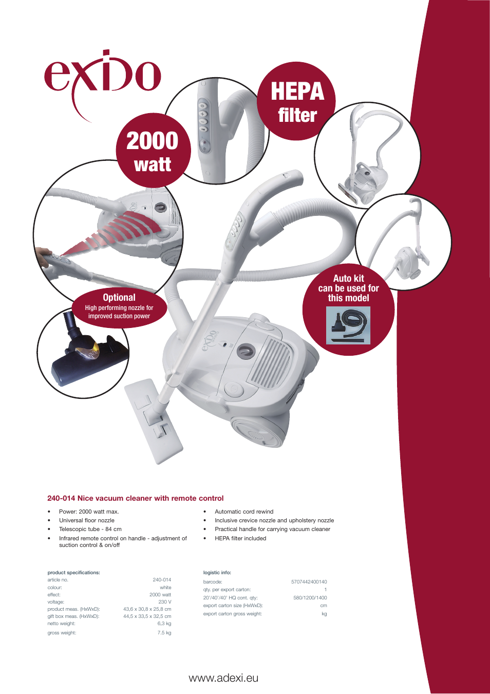 Melissa 240-014 User Manual | 1 page