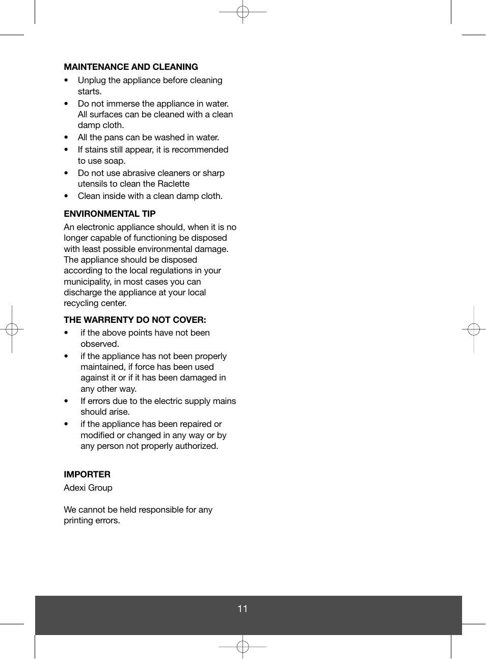 Melissa 643-052 User Manual | Page 11 / 17