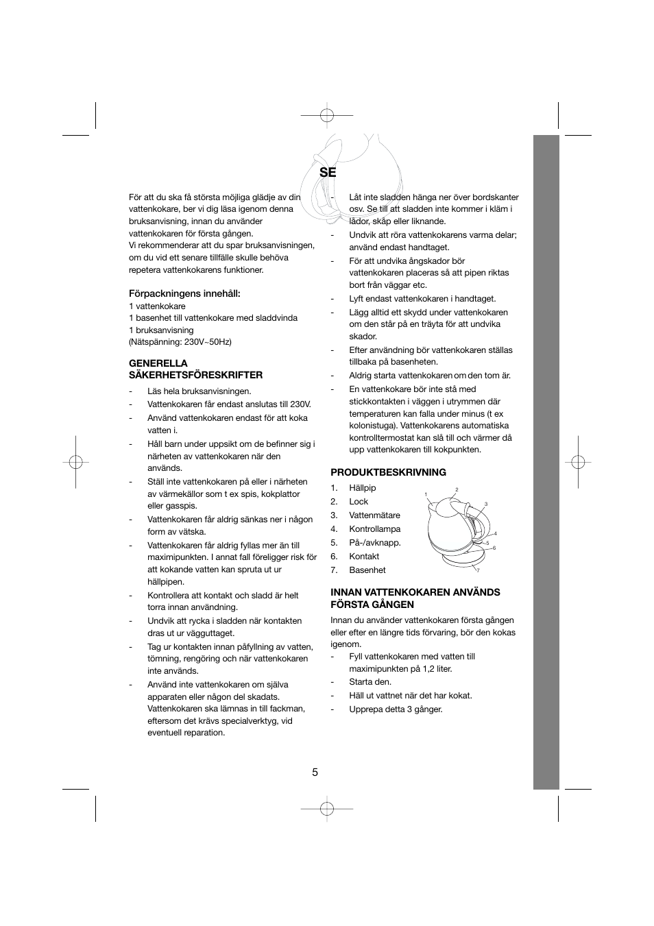 Melissa Cordless Jug Kettle 245-005 User Manual | Page 4 / 18
