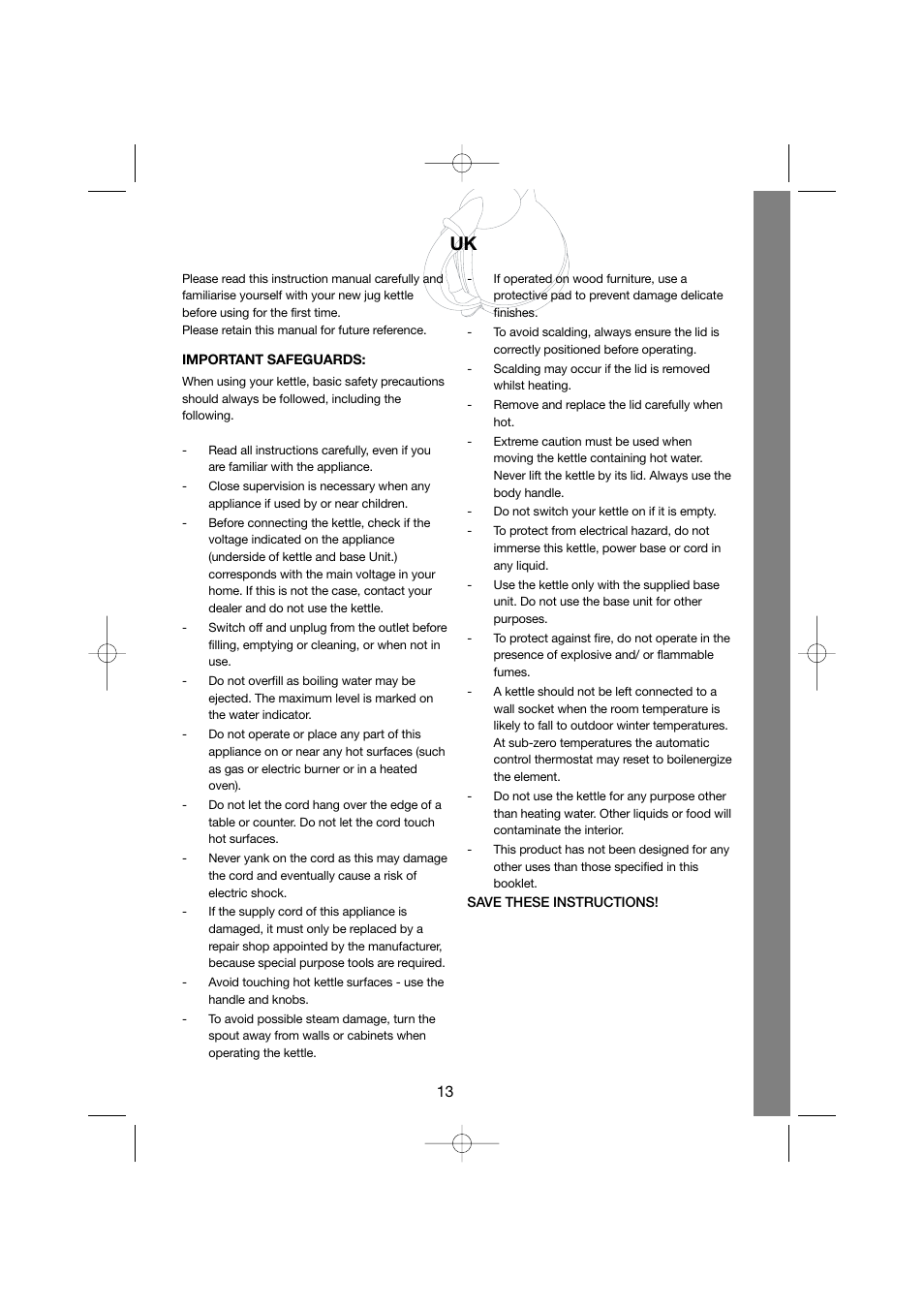 Melissa Cordless Jug Kettle 245-005 User Manual | Page 9 / 18