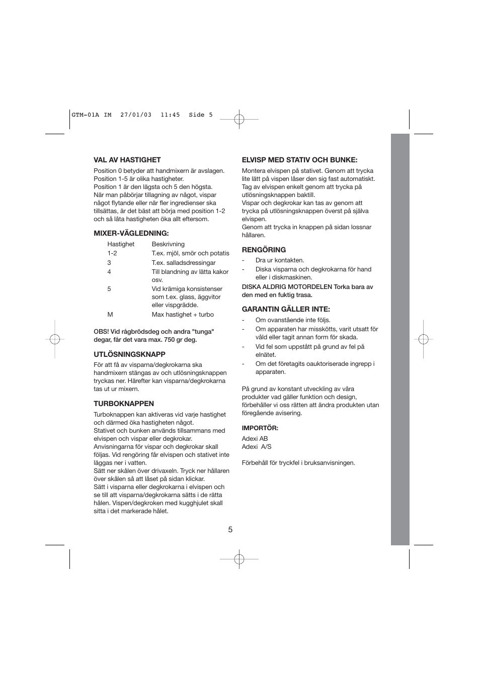 Melissa Chrome Series 246-003 User Manual | Page 5 / 20