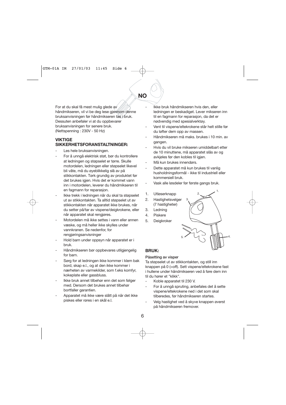 Melissa Chrome Series 246-003 User Manual | Page 6 / 20